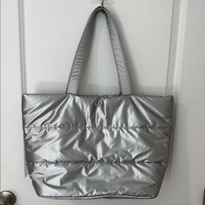 GAP Shiny Silver Tote Bag